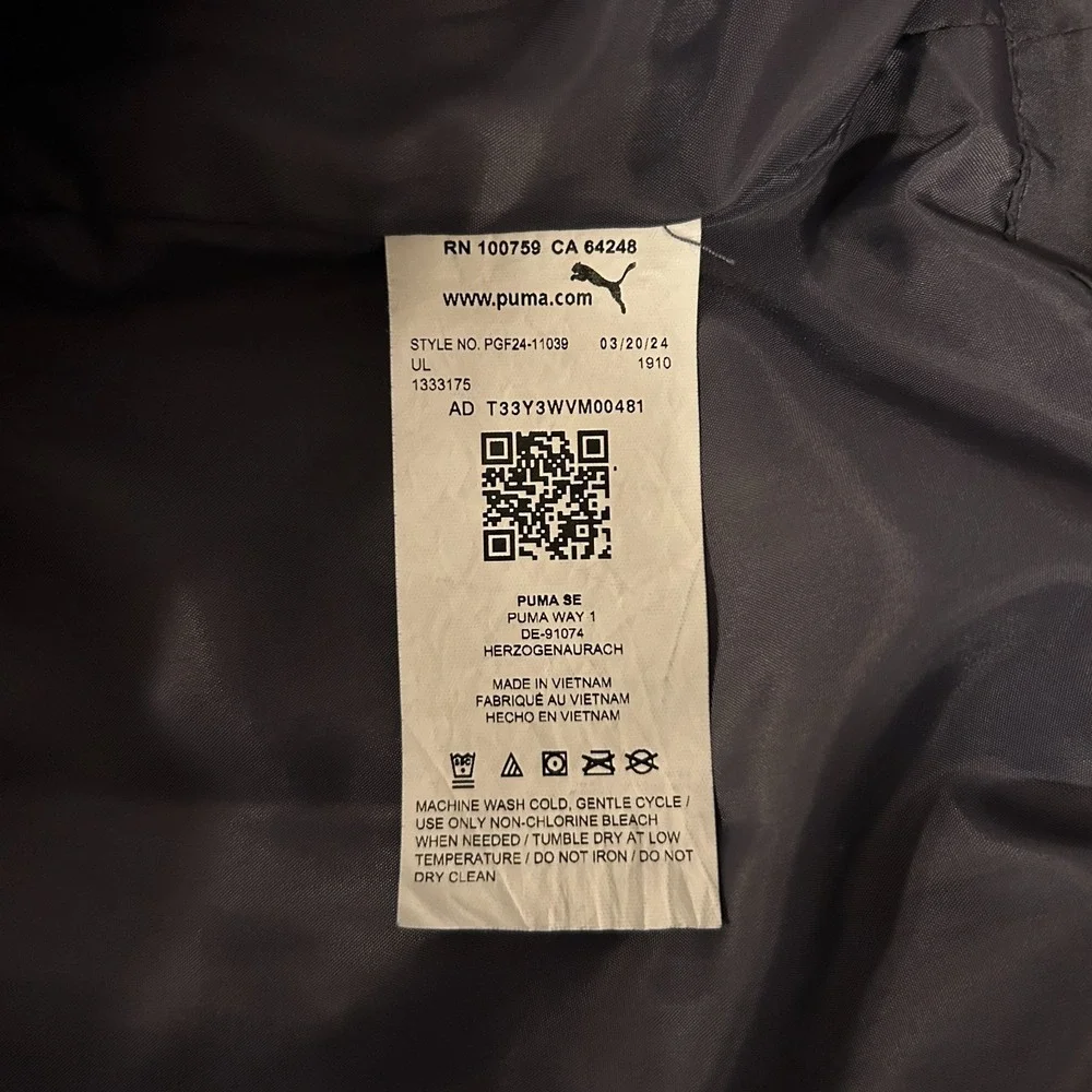 Puma puffer vest